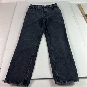 Abercrombie Fitch Jeans Womens 28x27* 90s Straight High Rise Black Denim Tag 27S